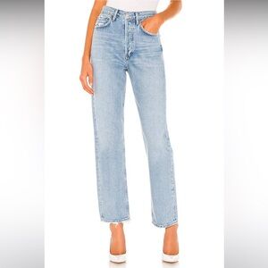 AGOLDE 90's Mid Rise Loose Fit in Snapshot (Fits High Rise; fits size 24/25)